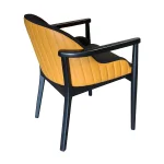 AKS 543 Drvena Fotelja Crna & Senf Žuta